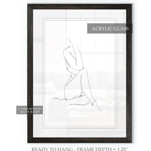 Three Posts™ Nude Contour Sketch I by Paul Cezanne - Picture Frame